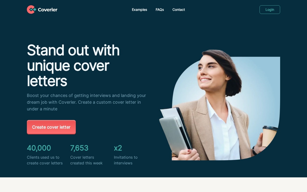 Coverler – Home (Website)