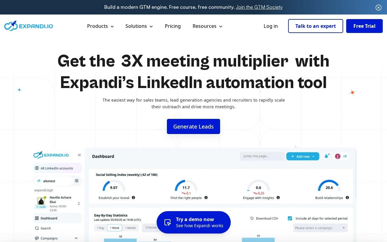 Expandi – Home (Website)