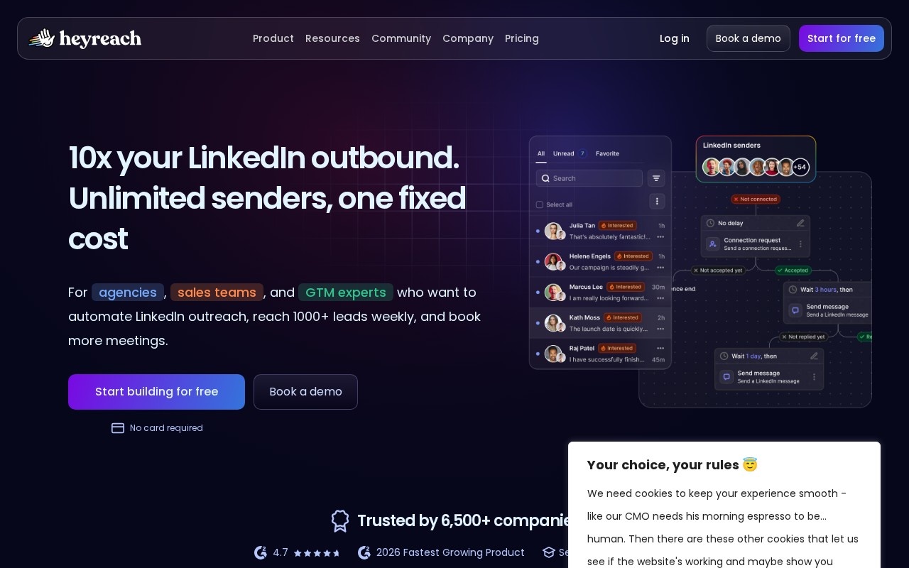HeyReach – Home (Website)