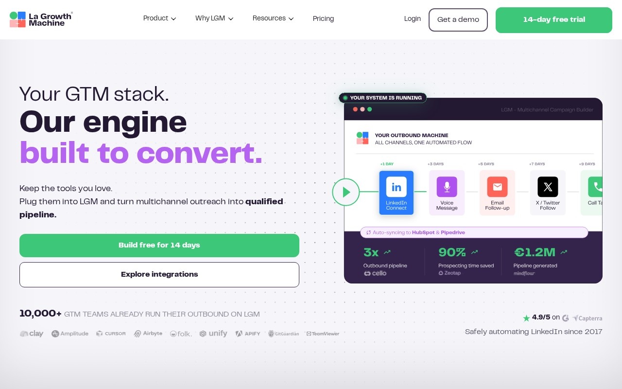 La Growth Machine – Home (Website)