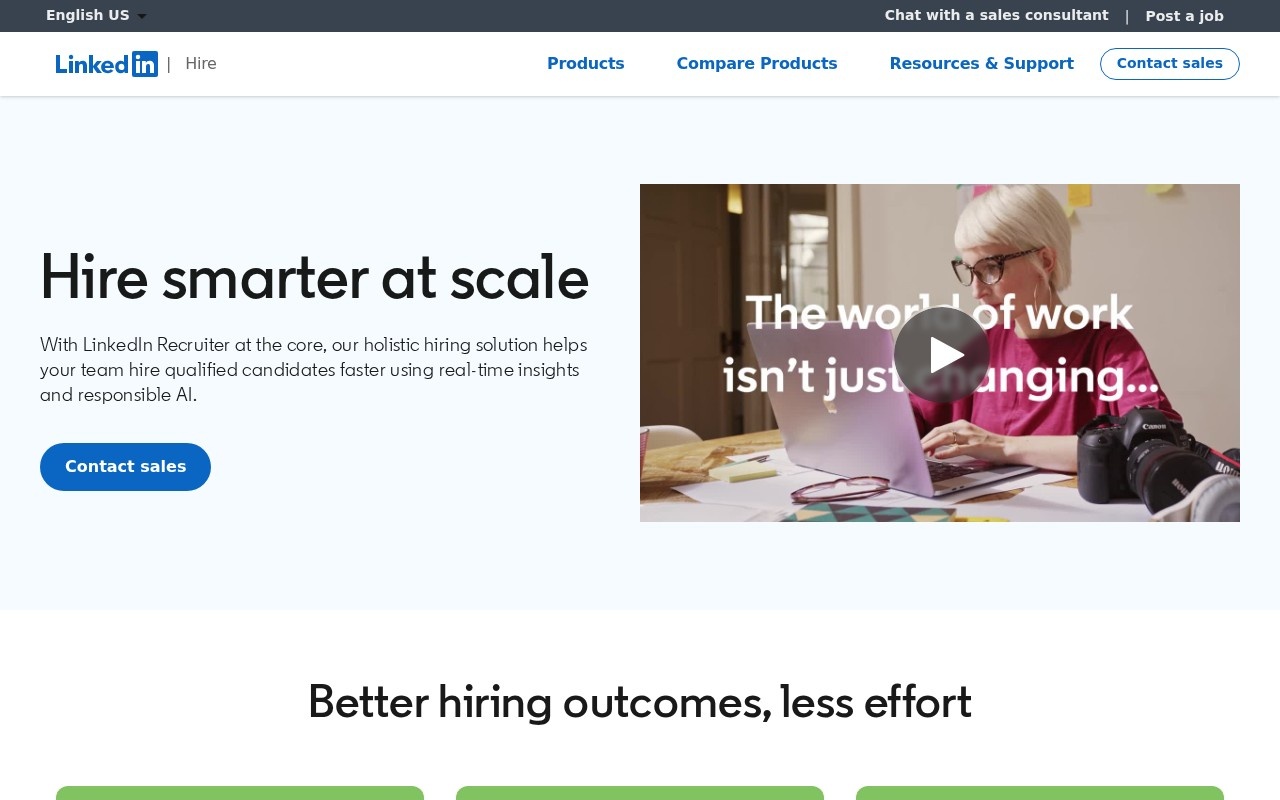LinkedIn Recruiter – Home (Website)