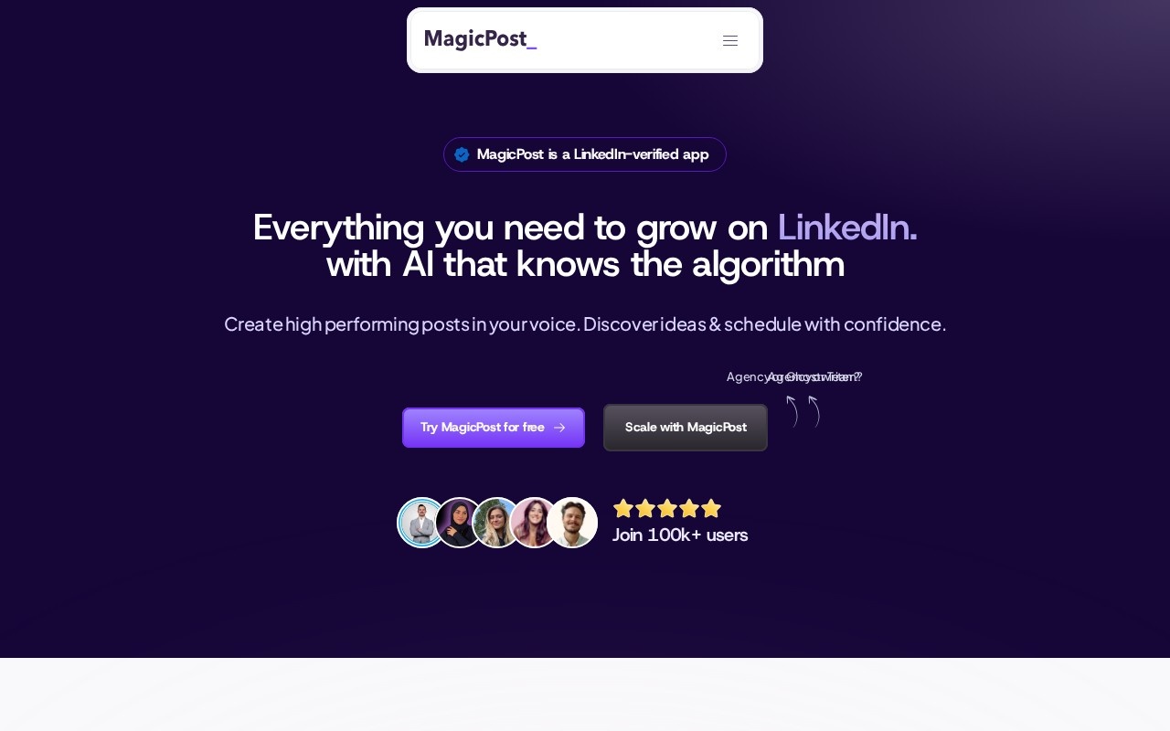 MagicPost – Home (Website)