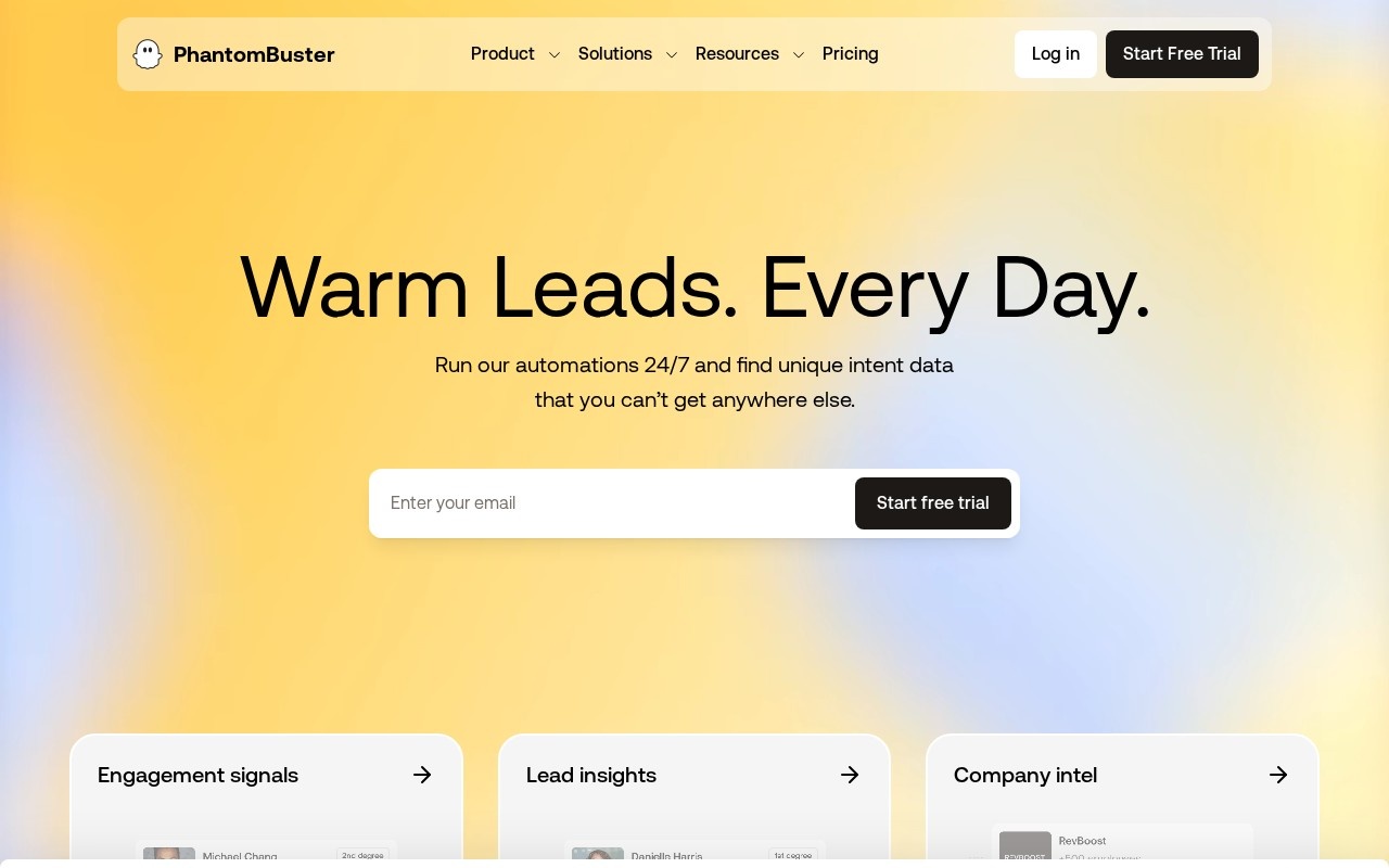 PhantomBuster – Home (Website)